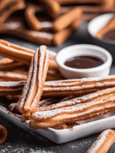 Cinnamon Sugar Churros with Chocolate Sauce 360x480 1