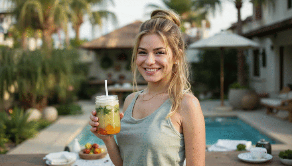 Elsie Graham in the villa