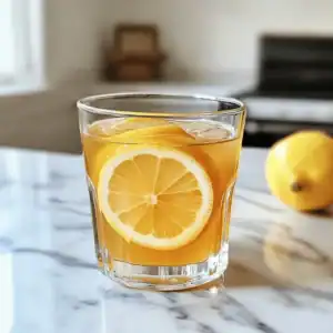 Natural Mounjaro drink recipe with lemon and apple cider vinegar